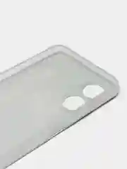 Хром силиконовый чехол на Oppo A17 / Оппо А17 прозрачный, с рисунком, защита камеры