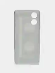 Хром силиконовый чехол на Oppo A17 / Оппо А17 прозрачный, с рисунком, защита камеры