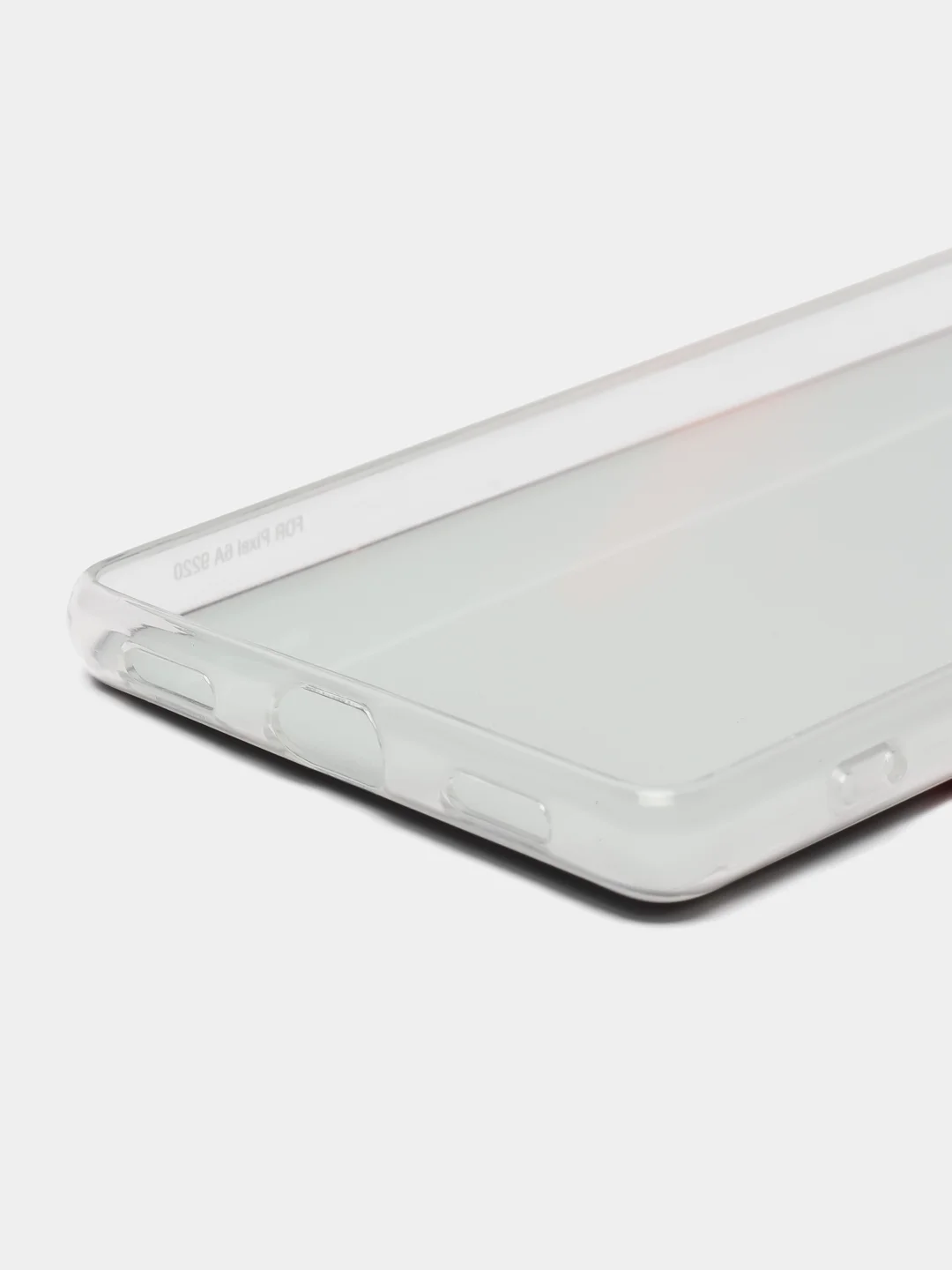 Красный силиконовый для Google Pixel 6A / Гугл Пиксель 6А с рисунком, защита камеры