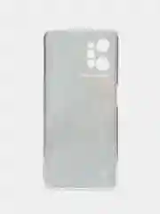 Голубой силиконовый чехол на Realme C31 / Реалми С31/ прозрачный, с рисунком, защита камеры