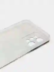 Ледяной силиконовый чехол на Realme C31 / Реалми С31/ прозрачный, с рисунком, защита камеры