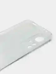 Светло-синий силиконовый чехол для Xiaomi 12T Pro / Сяоми 12Т Про прозрачный, с рисунком, защита камеры