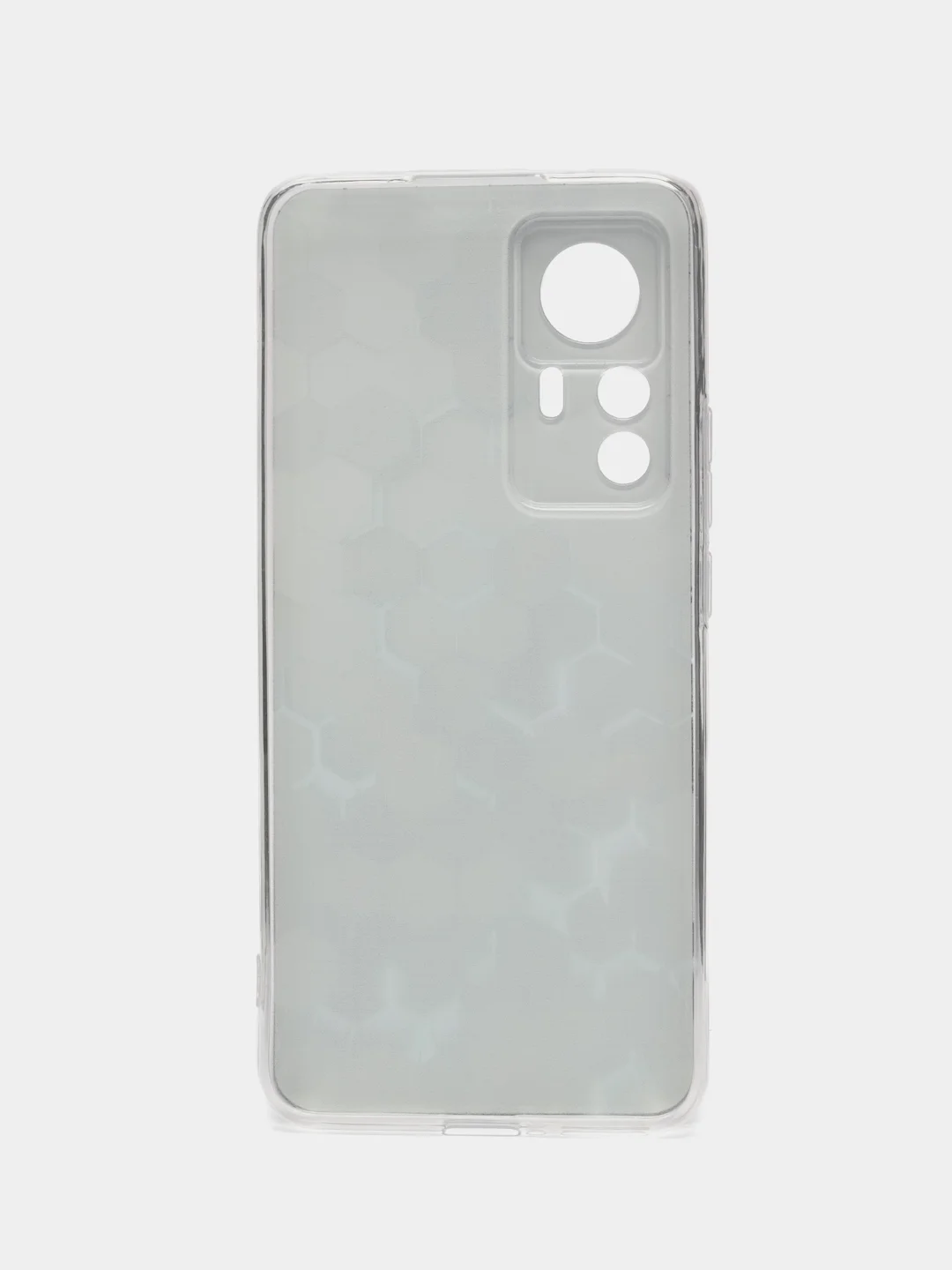 Бирюзовый силиконовый чехол для Xiaomi 12T Pro / Сяоми 12Т Про прозрачный, с рисунком, защита камеры