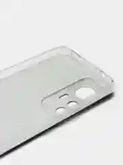 Бирюзовый силиконовый чехол для Xiaomi 12T Pro / Сяоми 12Т Про прозрачный, с рисунком, защита камеры
