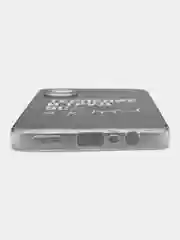 Тёмно-коричневый силиконовый чехол на Oppo A17 / Оппо А17 прозрачный, с рисунком, защита камеры