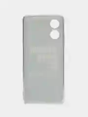 Тёмно-коричневый силиконовый чехол на Oppo A17 / Оппо А17 прозрачный, с рисунком, защита камеры