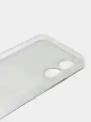 Тёмно-коричневый силиконовый чехол на Oppo A17 / Оппо А17 прозрачный, с рисунком, защита камеры