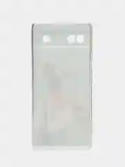 Тёмно-серый силиконовый для Google Pixel 6A / Гугл Пиксель 6А с рисунком, защита камеры