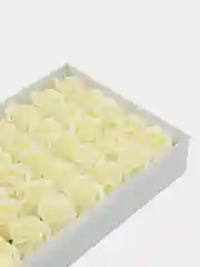 Кремовый мыльные розы, 50 штук