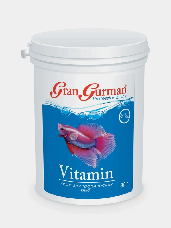 Gran Gurman Vitamin - Корм для тропических рыб 80г
