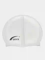 Серебряный шапочка для плавания QUICK, силиконовая