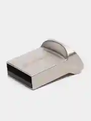 Серый металлик флэшка USB мини металлическая
