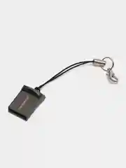 Тёмно-серый флэшка USB мини металлическая