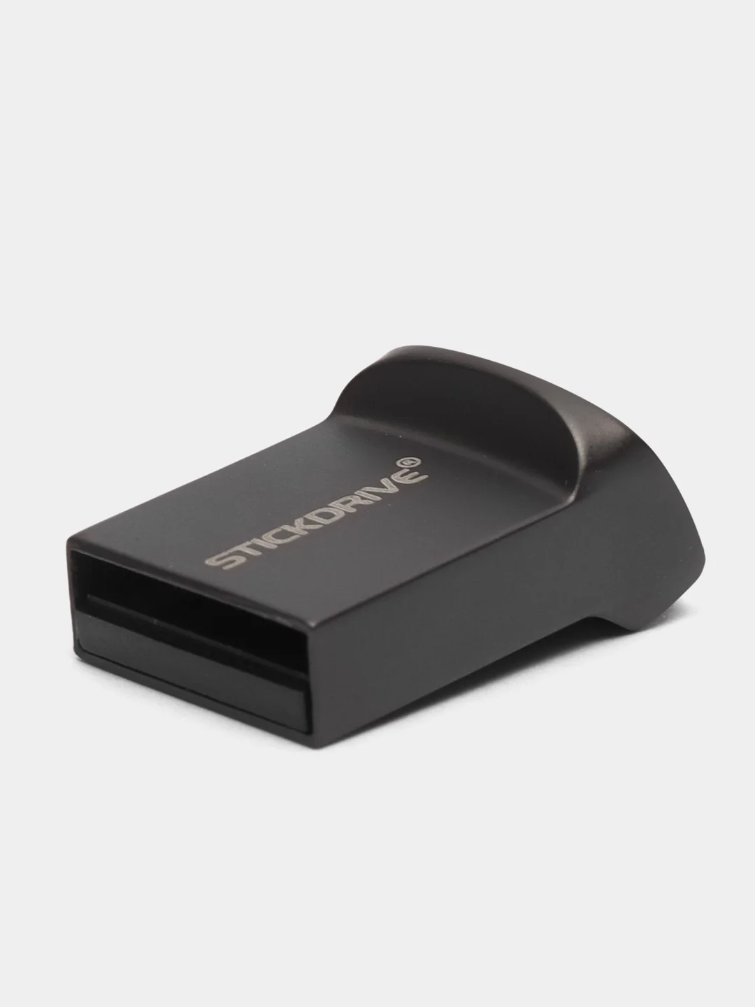 Тёмно-серый флэшка USB мини металлическая
