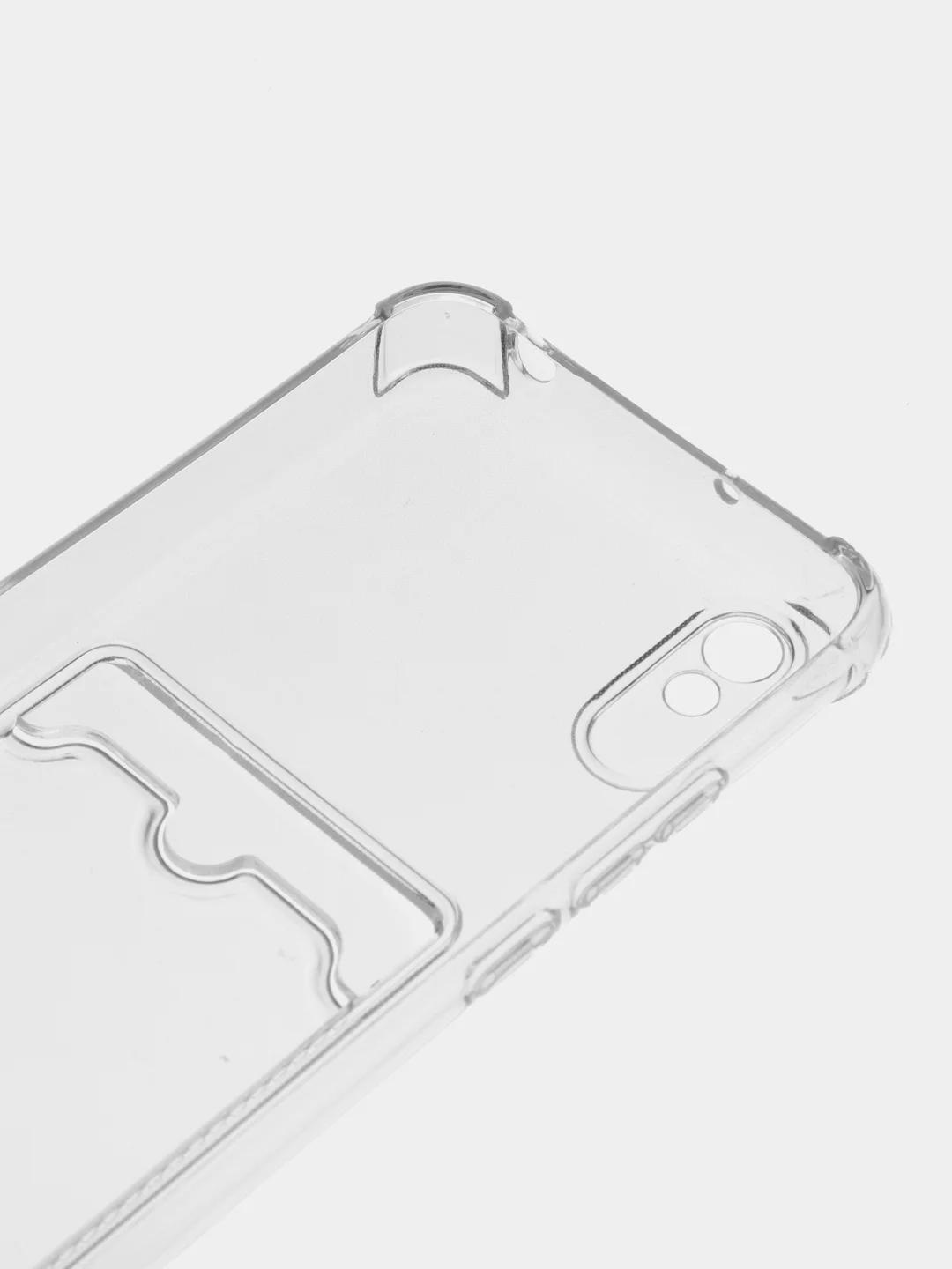 Прозрачный чехол для Xiaomi Redmi 10C, C40, 11S, 10, 9, 9A, 9C, 10A, 9T, 10S, X3, с карманом для карт