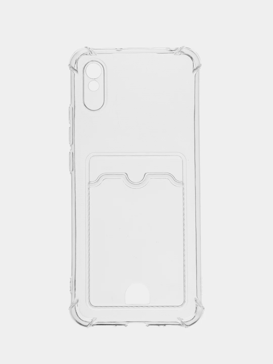 Прозрачный чехол для Xiaomi Redmi 10C, C40, 11S, 10, 9, 9A, 9C, 10A, 9T, 10S, X3, с карманом для карт