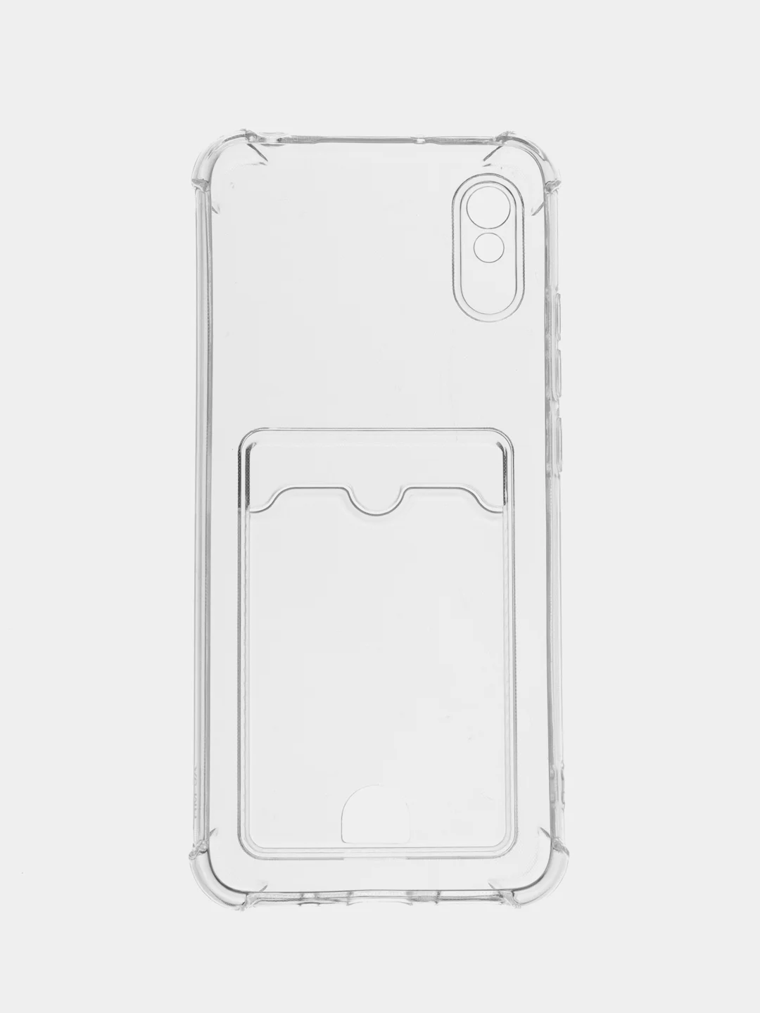 Прозрачный чехол для Xiaomi Redmi 10C, C40, 11S, 10, 9, 9A, 9C, 10A, 9T, 10S, X3, с карманом для карт