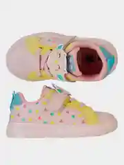 Розовый кроссовки для малышей с верхом из натуральной кожи