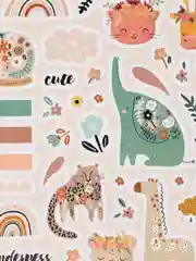 Зеленый наклейки-стикеры для ежедневника