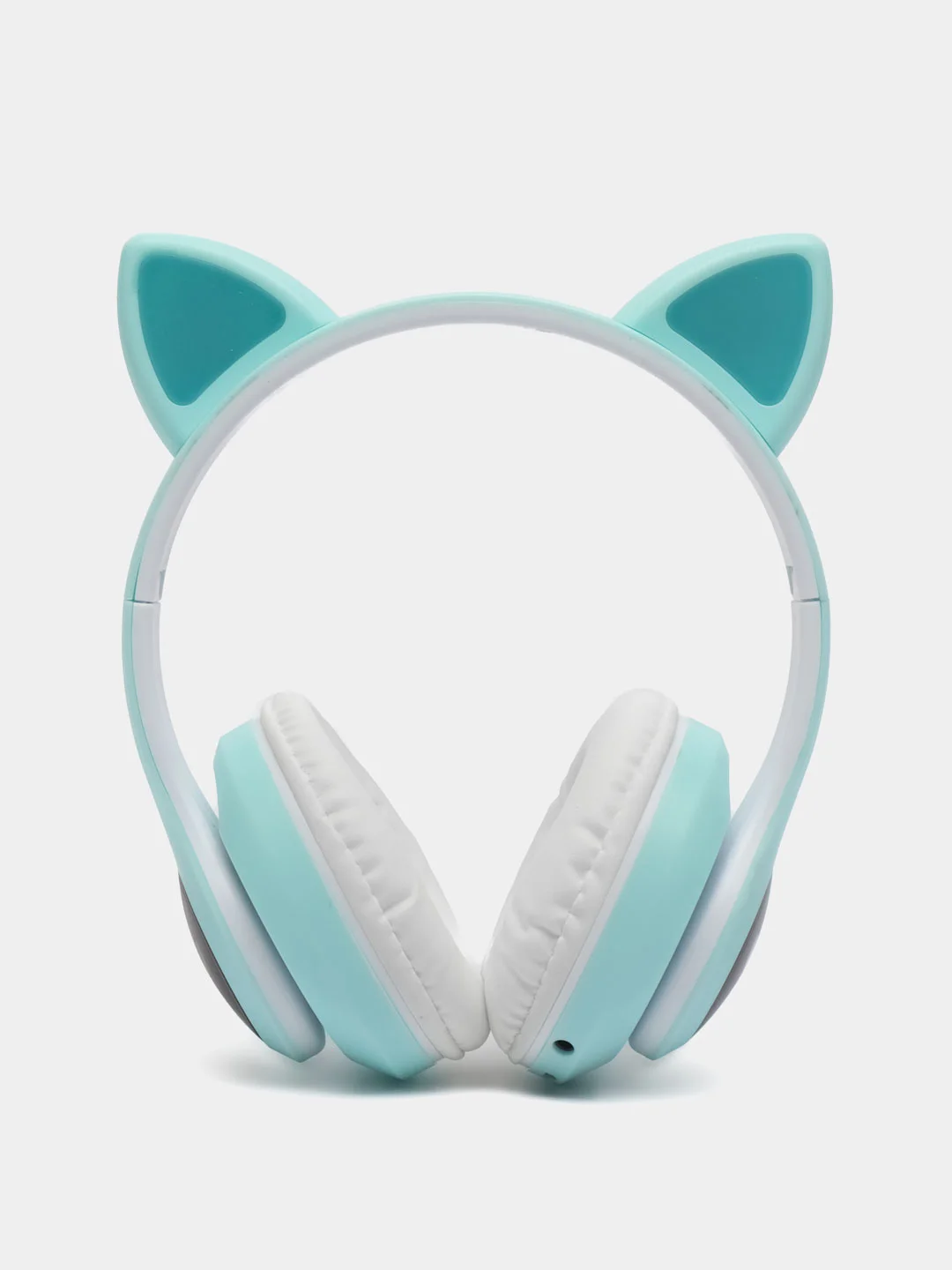 Мятный беспроводные Bluetooth наушники с кошачьими светящимися ушками