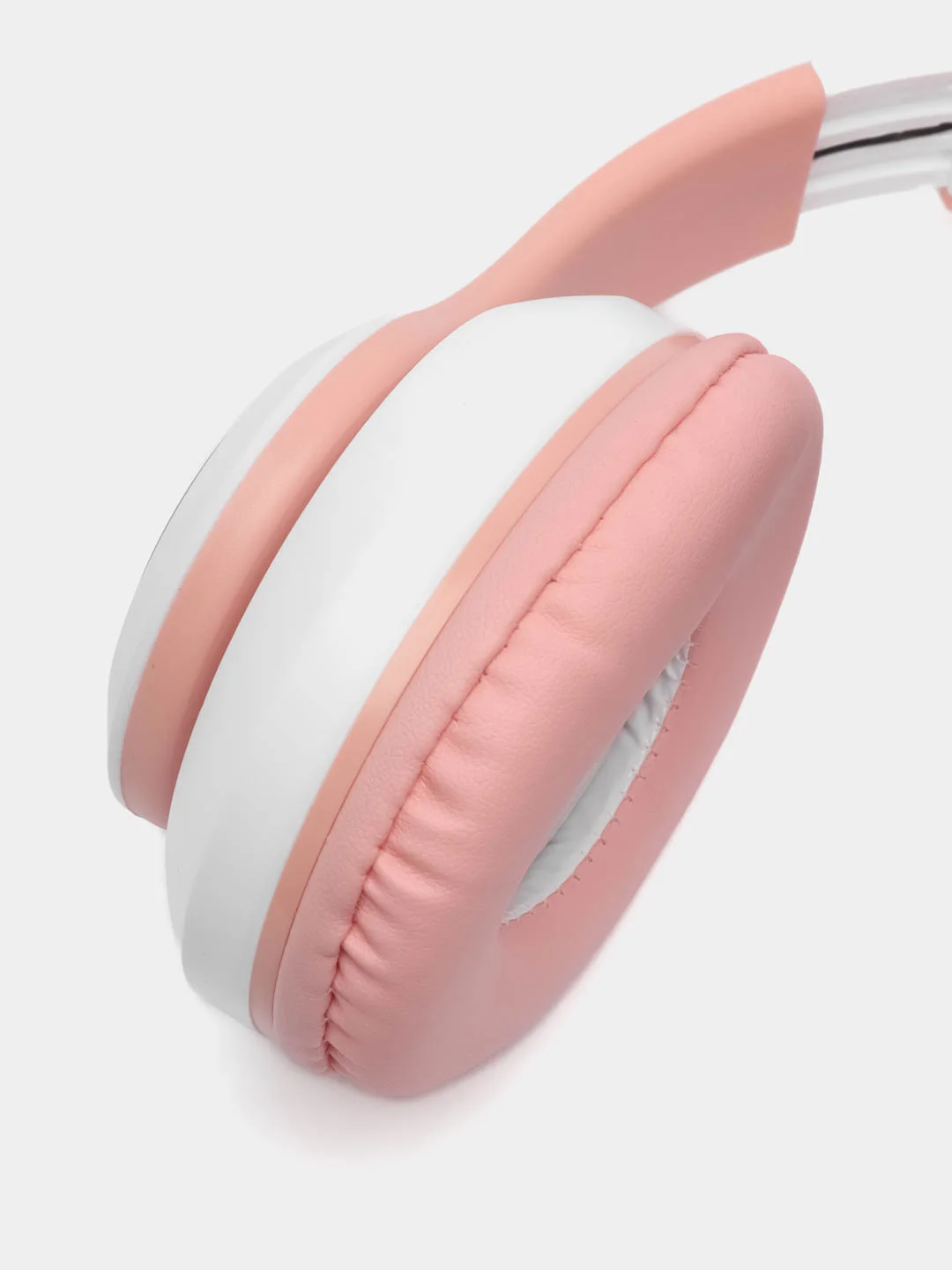Розовый беспроводные Bluetooth наушники с кошачьими светящимися ушками