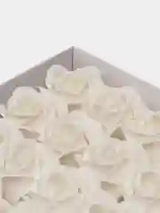Белый мыльные розы, 50 штук