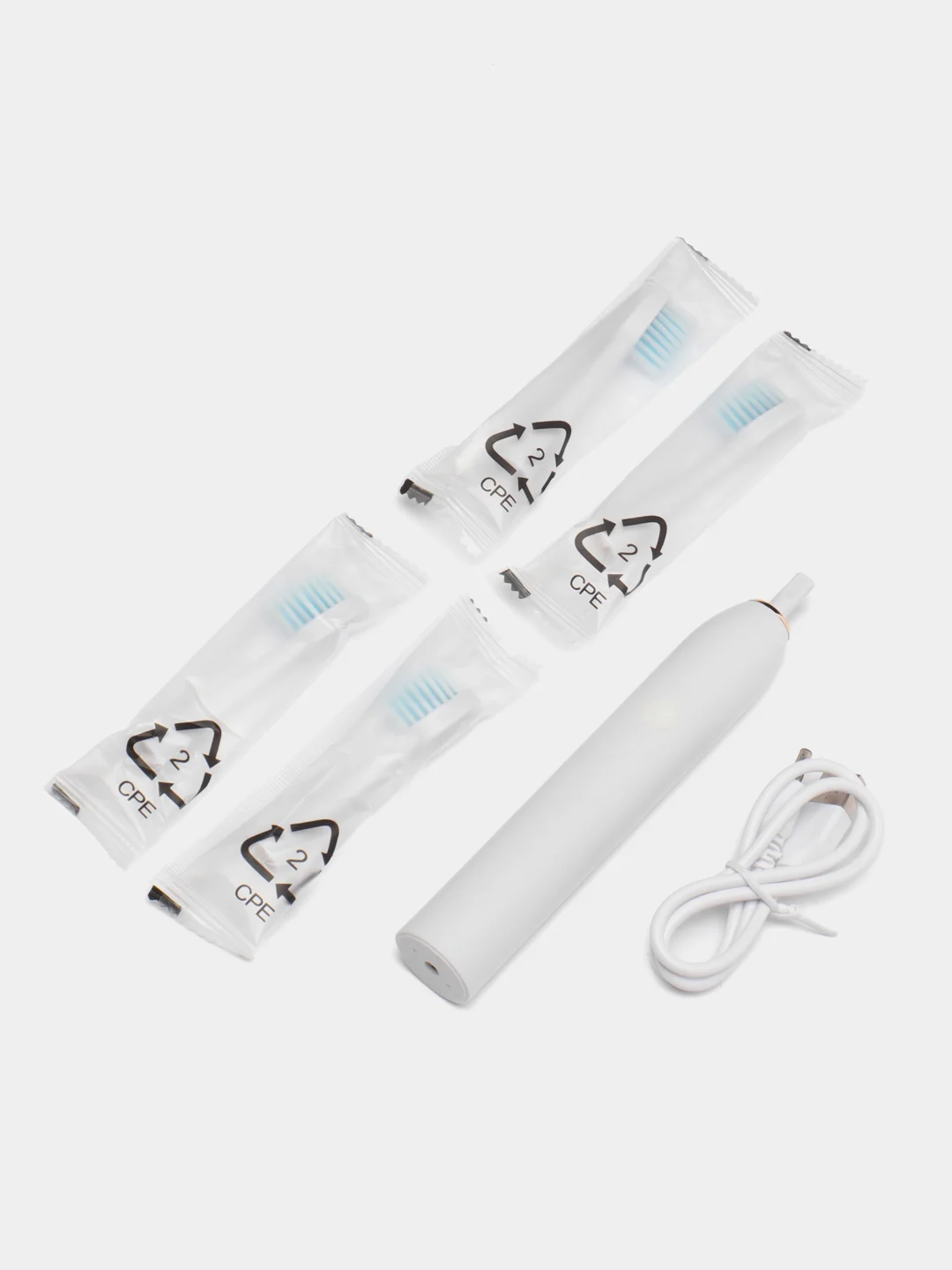 Белый электрическая зубная щетка Sonic Toothbrush X-3, звуковая, 6 режимов