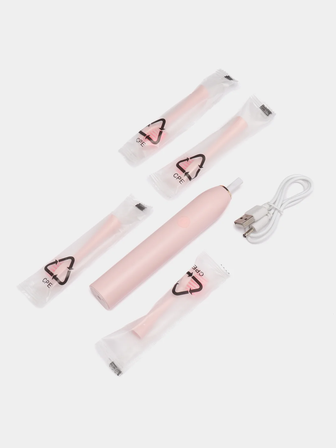 Розовый электрическая зубная щетка Sonic Toothbrush X-3, звуковая, 6 режимов