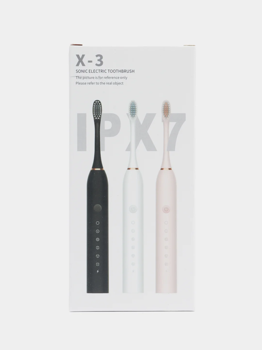 Розовый электрическая зубная щетка Sonic Toothbrush X-3, звуковая, 6 режимов