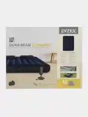 Матрас надувной INTEX, с 2-мя подушками и насосом, 152*203*25 см, 64765