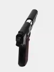 Угольный пистолет игрушечный Colt с глушителем, кольт оружие, подарок на 23 февраля