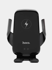 Держатель для телефона в машину 2 в 1, с беспроводной зарядкой Hoco CA202