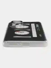 Хром силиконовый чехол для Xiaomi 12T Pro / Сяоми 12Т Про прозрачный, с рисунком, защита камеры