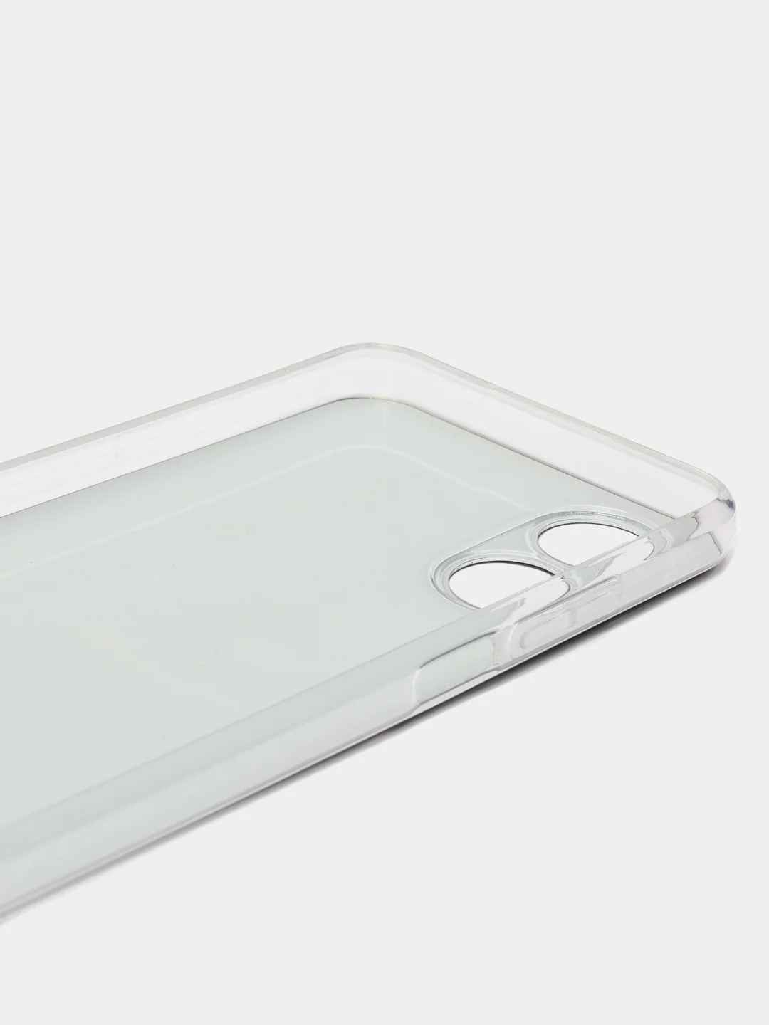 Черный силиконовый чехол на Oppo A17 / Оппо А17 прозрачный, с рисунком, защита камеры