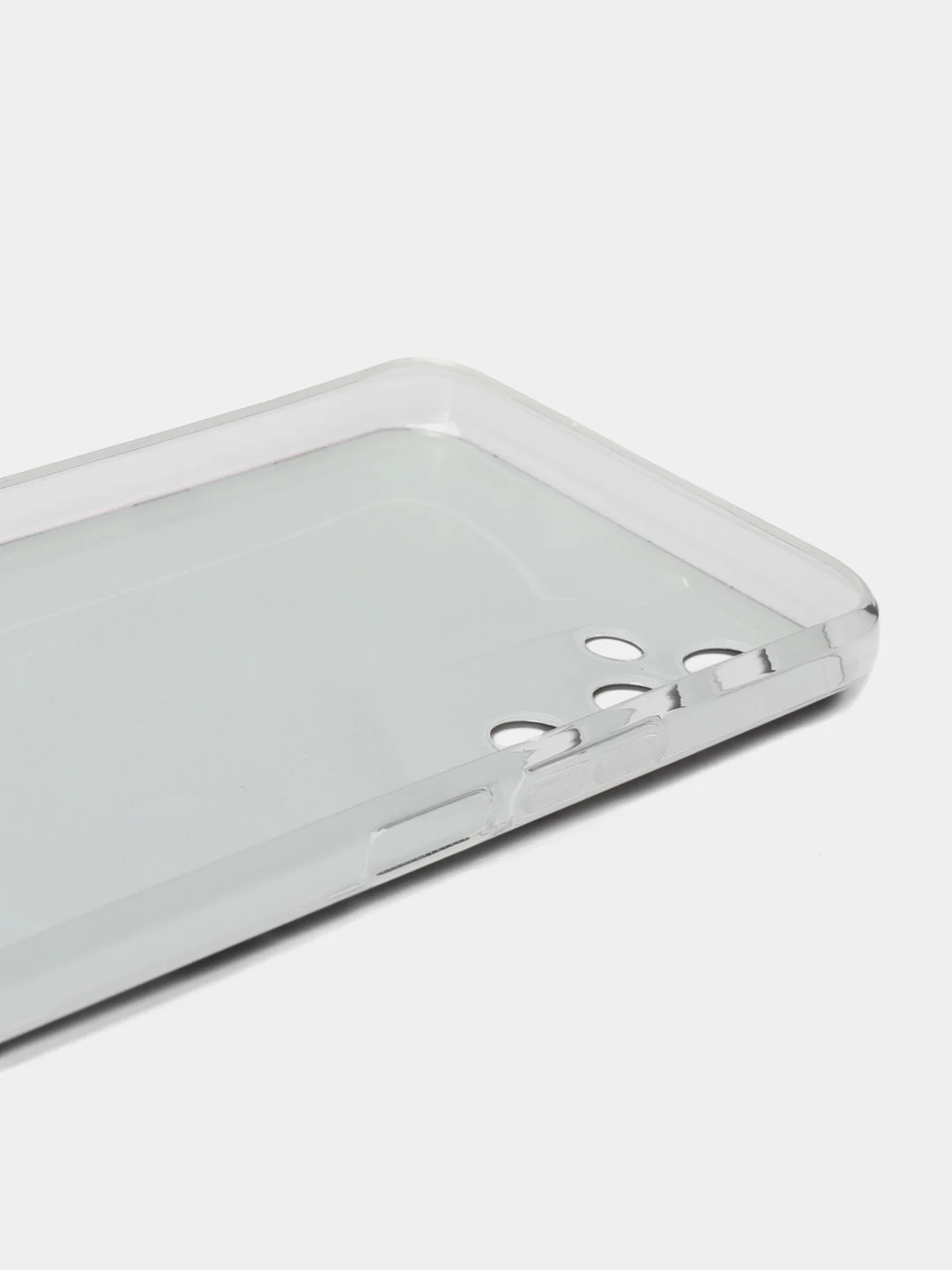Бирюзовый чехол на Tecno Pova Neo 2 / Текно Пова Нео 2 прозрачный, с рисунком, защита камеры