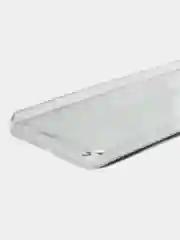 Бирюзовый силиконовый чехол на Realme C31 / Реалми С31/ прозрачный, с рисунком, защита камеры