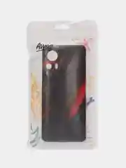 Красный силиконовый чехол для Xiaomi 12T Pro / Сяоми 12Т Про прозрачный, с рисунком, защита камеры