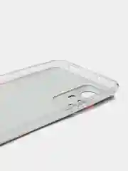 Красный силиконовый чехол для Xiaomi 12T Pro / Сяоми 12Т Про прозрачный, с рисунком, защита камеры