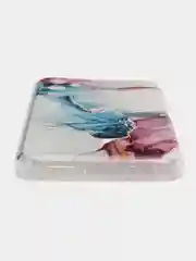 Ледяной чехол на Tecno Pova Neo 2 / Текно Пова Нео 2 прозрачный, с рисунком, защита камеры
