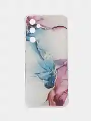 Ледяной чехол на Tecno Pova Neo 2 / Текно Пова Нео 2 прозрачный, с рисунком, защита камеры