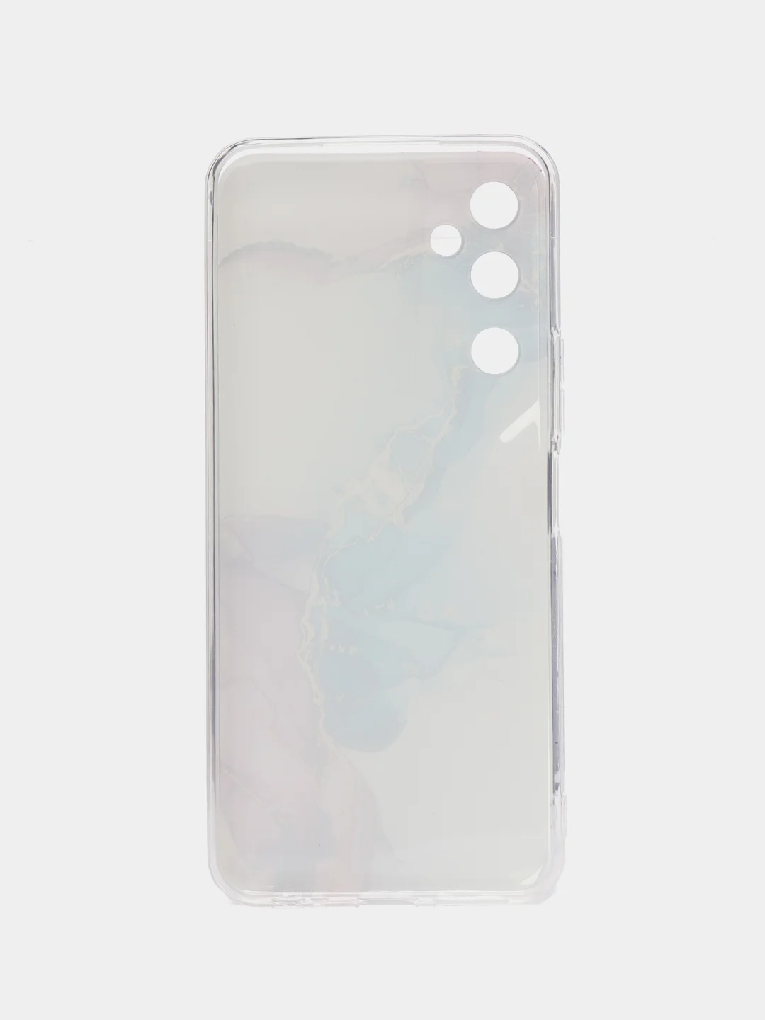 Ледяной чехол на Tecno Pova Neo 2 / Текно Пова Нео 2 прозрачный, с рисунком, защита камеры