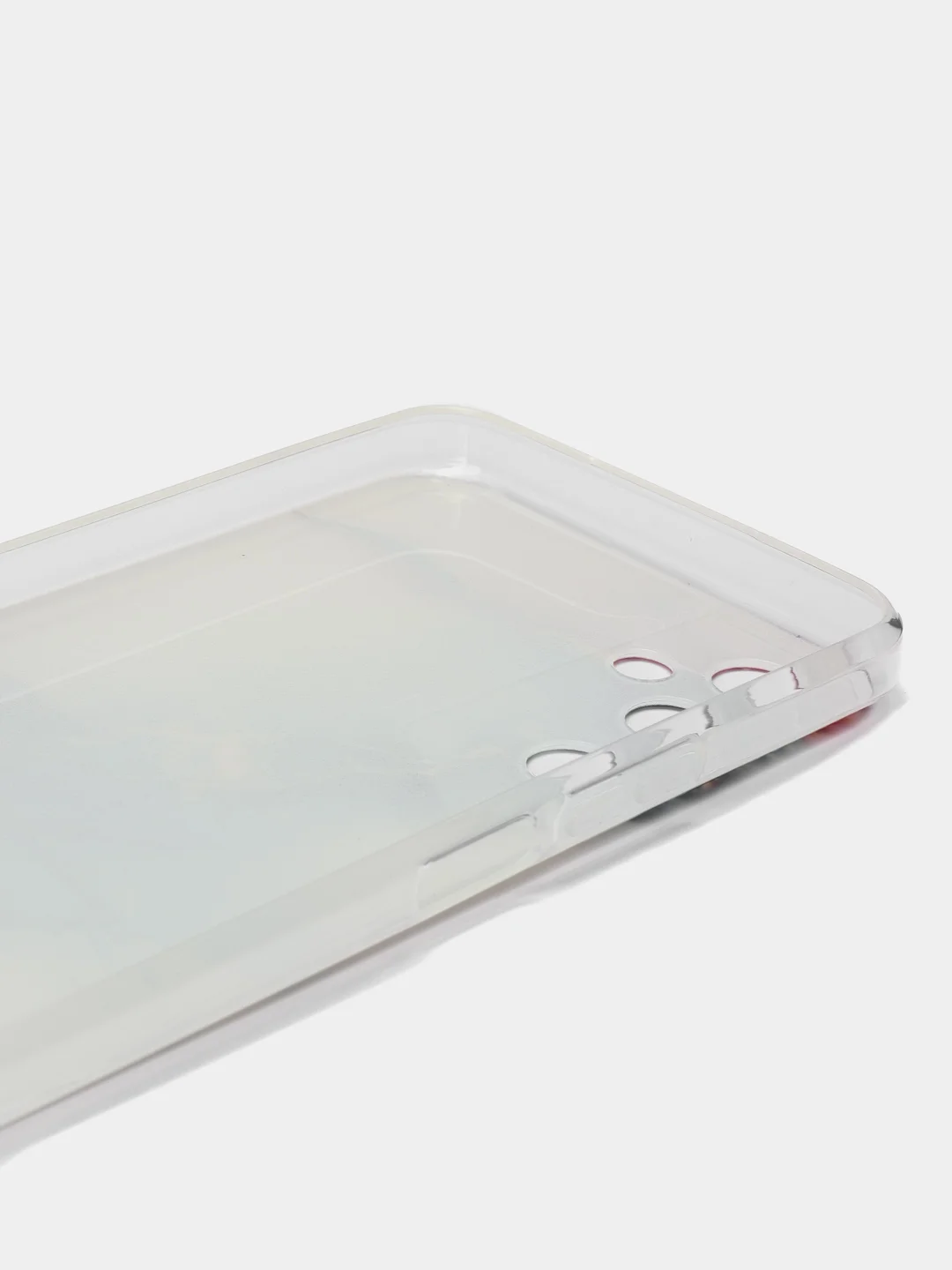 Ледяной чехол на Tecno Pova Neo 2 / Текно Пова Нео 2 прозрачный, с рисунком, защита камеры