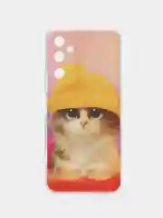 Желтый чехол на Tecno Pova Neo 2 / Текно Пова Нео 2 прозрачный, с рисунком, защита камеры