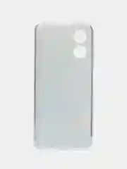 Светло-синий силиконовый чехол на Oppo A17 / Оппо А17 прозрачный, с рисунком, защита камеры