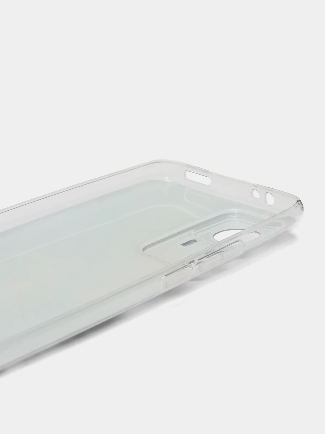 Голубой силиконовый чехол для Xiaomi 12T Pro / Сяоми 12Т Про прозрачный, с рисунком, защита камеры