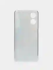 Голубой силиконовый чехол на Oppo A17 / Оппо А17 прозрачный, с рисунком, защита камеры