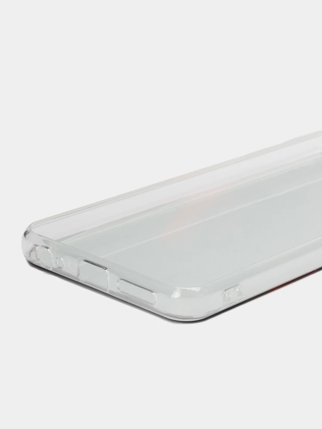 Красный чехол на Tecno Pova Neo 2 / Текно Пова Нео 2 прозрачный, с рисунком, защита камеры