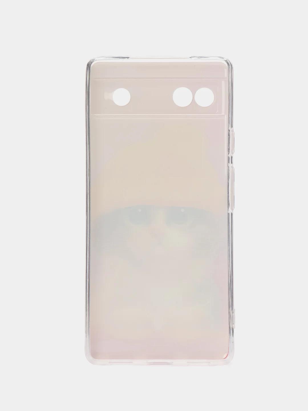 Желтый силиконовый для Google Pixel 6A / Гугл Пиксель 6А с рисунком, защита камеры