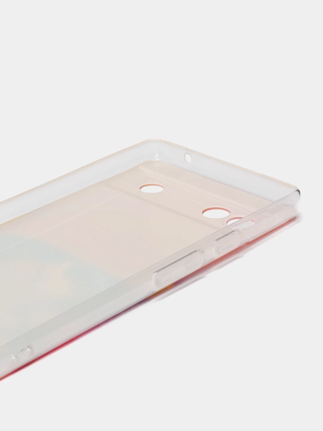Желтый силиконовый для Google Pixel 6A / Гугл Пиксель 6А с рисунком, защита камеры