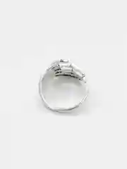 Серебряный кольцо с рисунком, женское